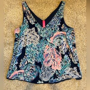 Lilly Pulitzer Florin Reversible Top – Blue – Size L
